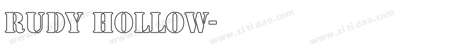 Rudy Hollow字体转换